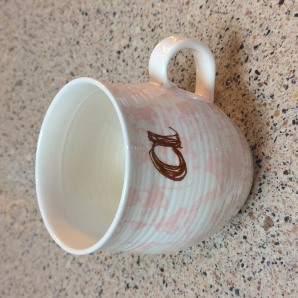 ANTHROPOLOGIE "a" Coffee Mug